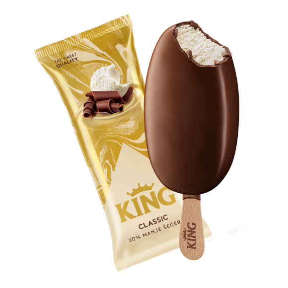 Classic King sladoled sa manje šećera
